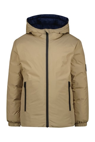 Doudoune réversible à capuche Tiffon - Bleu marine et beige