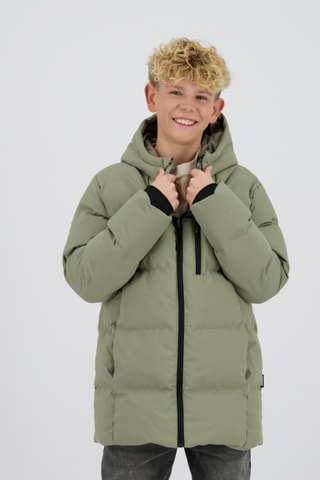 Doudoune longue à capuche Tutan - Beige