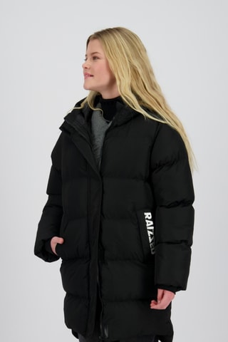 Doudoune longue à capuche Tani - Noir