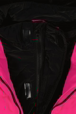Doudoune longue à capuche 2-en-1 Tanja - Fuchsia et noir