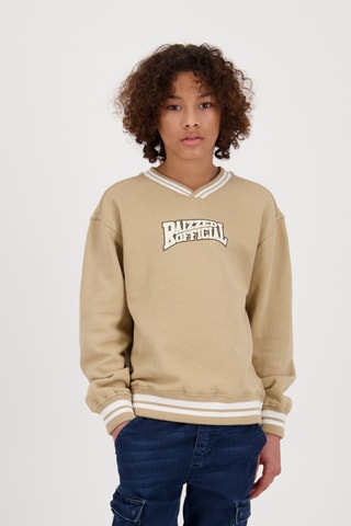 Sweat Austin - Beige et blanc