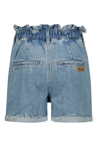 Short en jean taille haute Demy - Bleu
