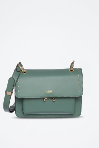 Borsa a tracolla in pelle Olaf - Verde