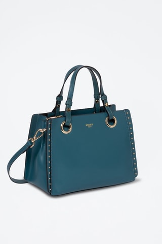 Borsa a mano in pelle Pearl - Blu
