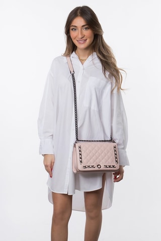 Borsa a tracolla in pelle Licorne - Rosa