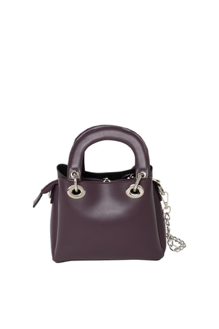 Sac à main en croûte de cuir Crepuscule - Violet