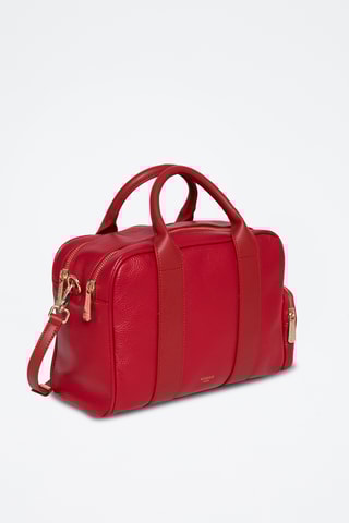 Borsa a mano in pelle Tofu - Rosso
