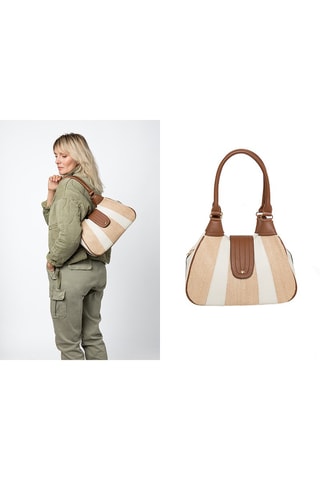 Borsa a spalla Oleron - Bianco