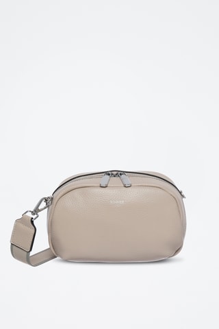 Borsa a tracolla in pelle Tempête - Beige chiaro