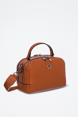 Borsa a tracolla in pelle Funky - Cammello