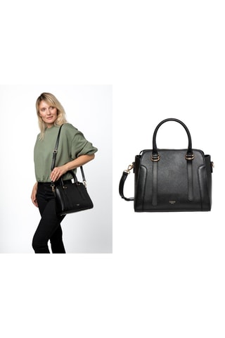 Borsa a mano in pelle Comete - Nero