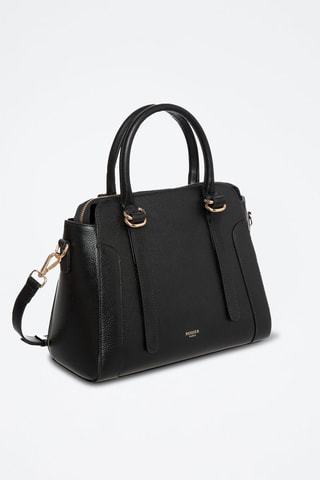 Borsa a mano in pelle Comete - Nero