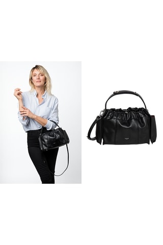 Borsa a mano in pelle Prince - Nero