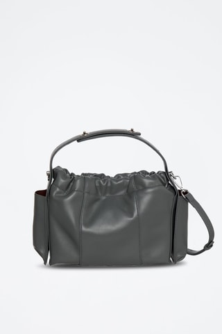 Borsa a mano in pelle Prince - Grigio