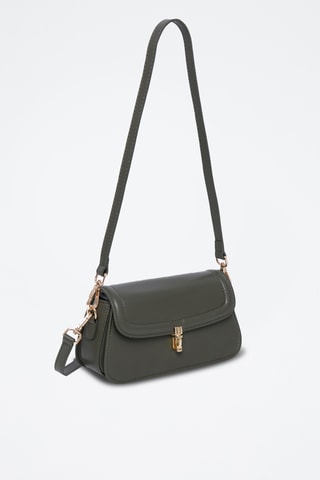 Sac bandoulière en cuir Alisier - Kaki