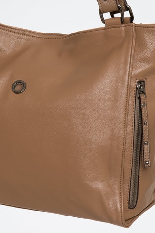 Borsa a spalla in pelle Valois - Marrone