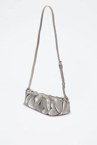 Borsa a spalla in pelle Kiproco - Argentato