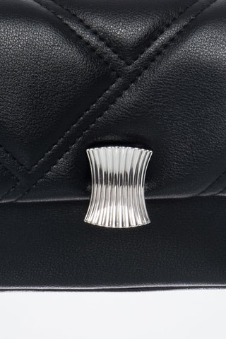 Borsa a tracolla in pelle Canon - Nero