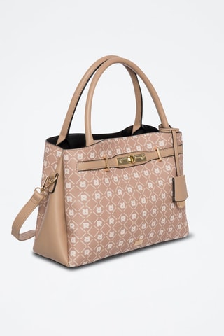 Borsa a mano Entracite - Beige