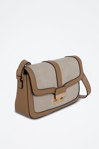 Borsa a tracolla Softy - Beige e cammello