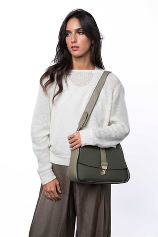 Borsa a tracolla Boulogne - Verde