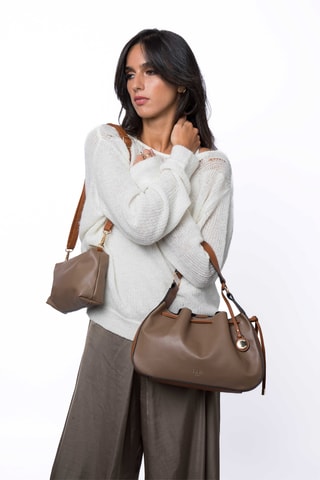 Borsa a mano Biker - Marrone