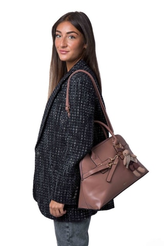 Borsa a mano Bergamote  - Dorato, marrone e rosa