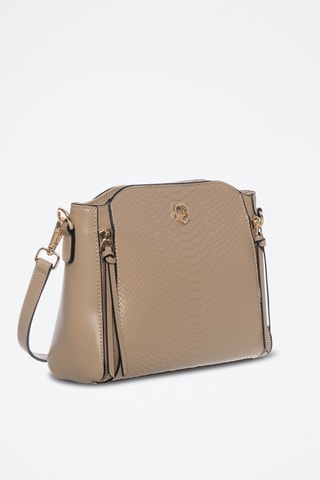 Borsa a tracolla in pelle Scobi - Kaki