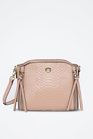 Sac bandoulière en cuir Scobi - Taupe