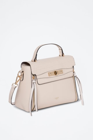 Borsa a tracolla in pelle Corner - Beige