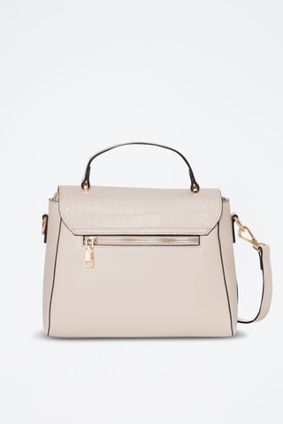 Borsa a tracolla in pelle Corner - Beige