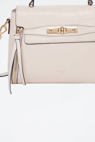 Borsa a tracolla in pelle Corner - Beige