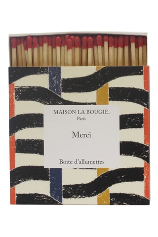 Houten Doos met 125 Aanstekers Merci - Bruin