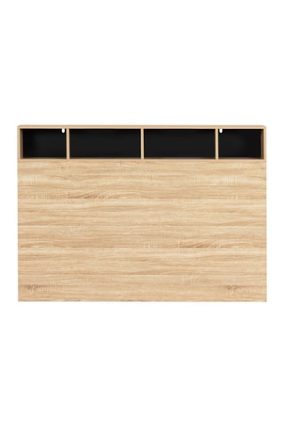 Cabecero con organización - Imitación madera y negro