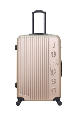 Valigia grande Liam - Nero e beige