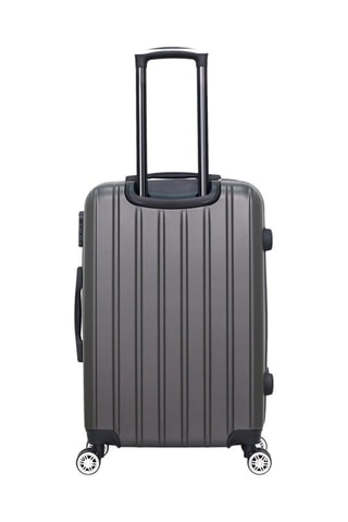 Valigia media Archie - Nero, argentato e grigio