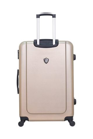 Valigia grande Porter - Nero, beige e argentato