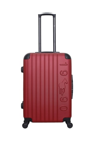 Valigia media Porter - Bianco, nero, rosso e argentato