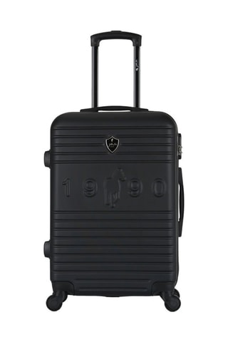 Valigia media Fred-A - Nero e argentato