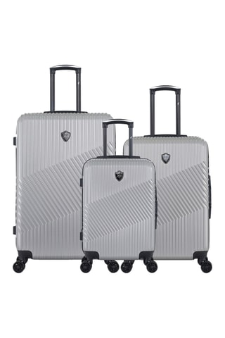  Set 3 valigie Peter (S/M/L) - 55/65/75 cm  - Nero e grigio