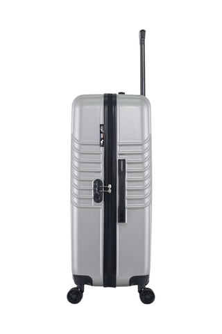  Set 2 valigie (M/L) e beauty-case Peter - 65/75/23 cm  - Nero e grigio