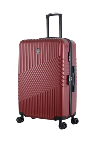  Set 2 valigie (M/L) e beauty-case Peter - 65/75/23 cm  - Bordeaux