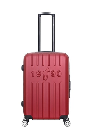 Valigia media Archie - Bordeaux - Rosso