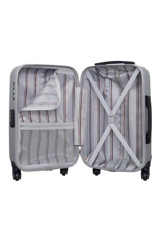 Bagaglio a mano Liam (S) - Grigio - Argentato, bianco, grigio e nero