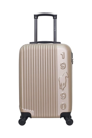 Bagaglio a mano Liam (S) - Beige - Beige e nero