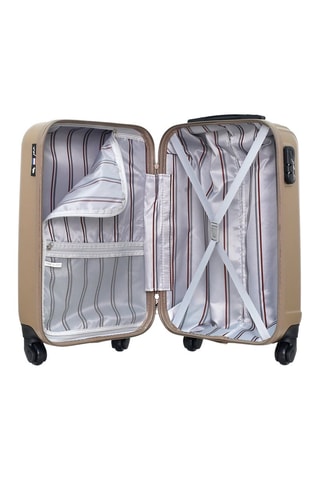 Bagaglio a mano Liam (S) - Beige - Beige e nero