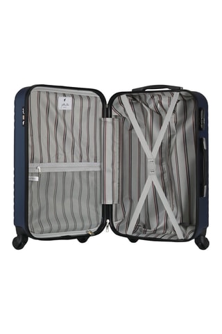 Valigia grande Fred (L) -A (L) - Navy - Argentato, blu e nero