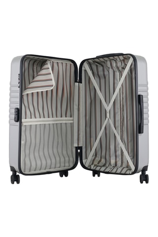  Valigia grande (L) e beauty-case Peter - 75/23 cm  - Nero e grigio