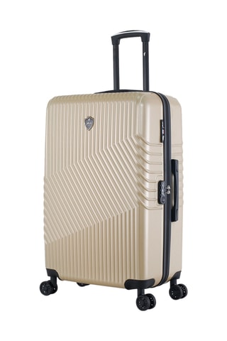  Valigia grande (L) e beauty-case Peter - 75/23 cm  - Nero e beige