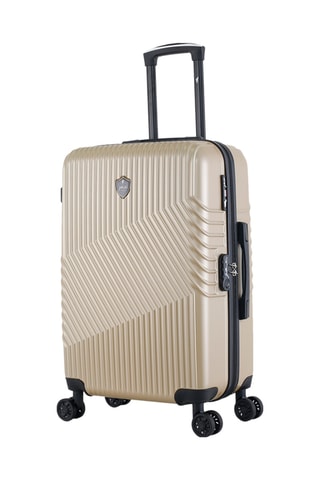  Bagaglio a mano e valigia media Peter (S/M) - 55/65 cm  - Nero e beige